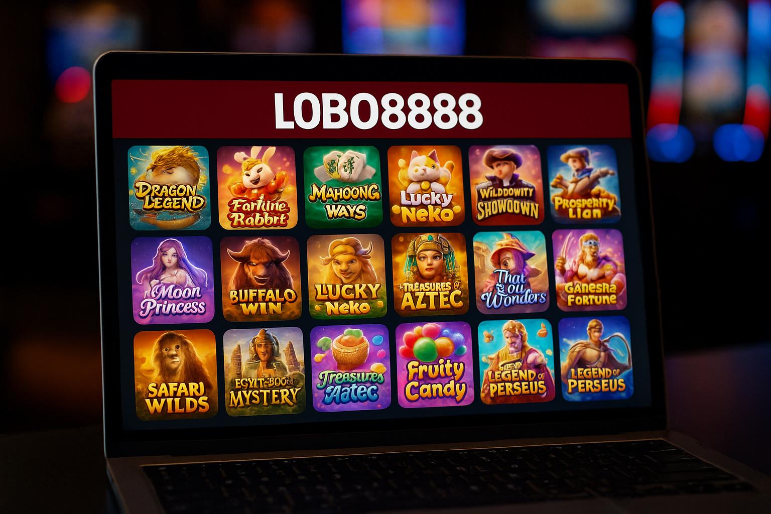 Jogos de Slot no Casino Online lOBO8888
